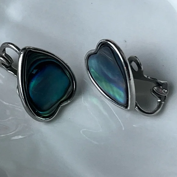 Vintage Abalone Pearl Jewelry Set~Earrings, Necklace, Bracelet - Picture 10 of 16